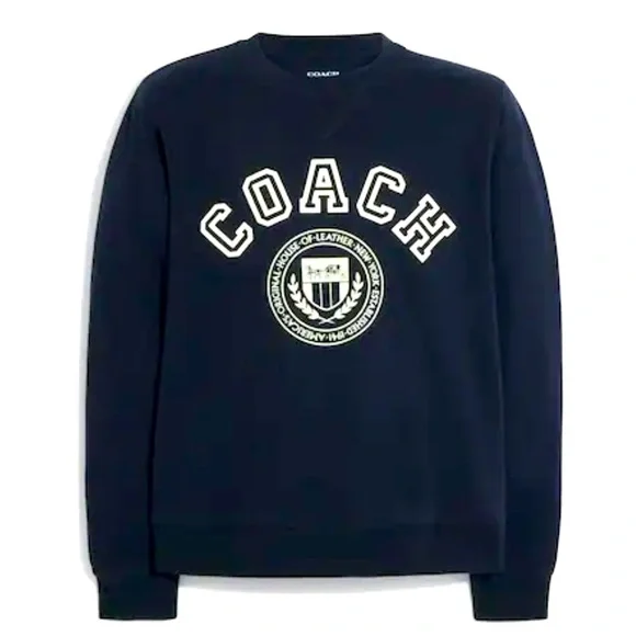 New in Package Mens Navy Blue COACH Sweater, Size XS - Picture 1 of 4